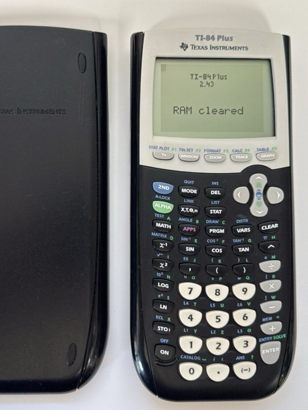 Texas Instruments TI-84 Plus Graphing Calculator Black with Case